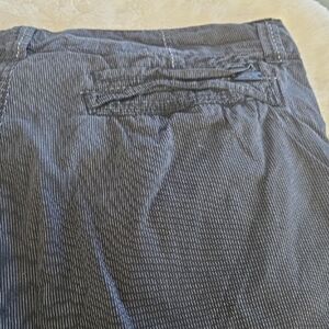 Buckle Men's Pinstriped Black Shorts